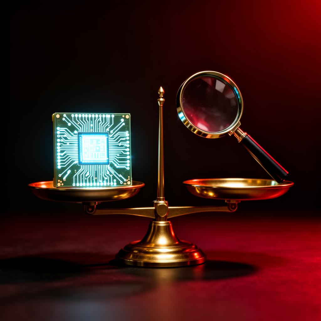 Balanced scale weighing the risks and benefits of using ChatGPT for search engine optimization