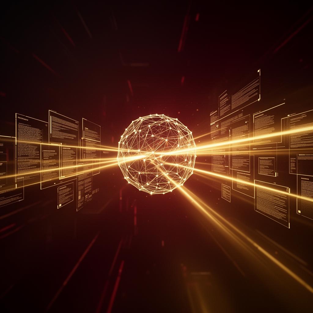 Futuristic neural network sphere representing AI Search Engine Optimization and Generative Engine Optimization